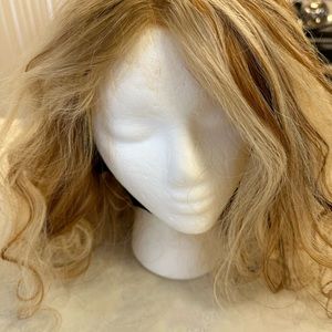 Multi Color Human Hair Wig Colors 27/30/613, 20 Long Wear Straight or Curly